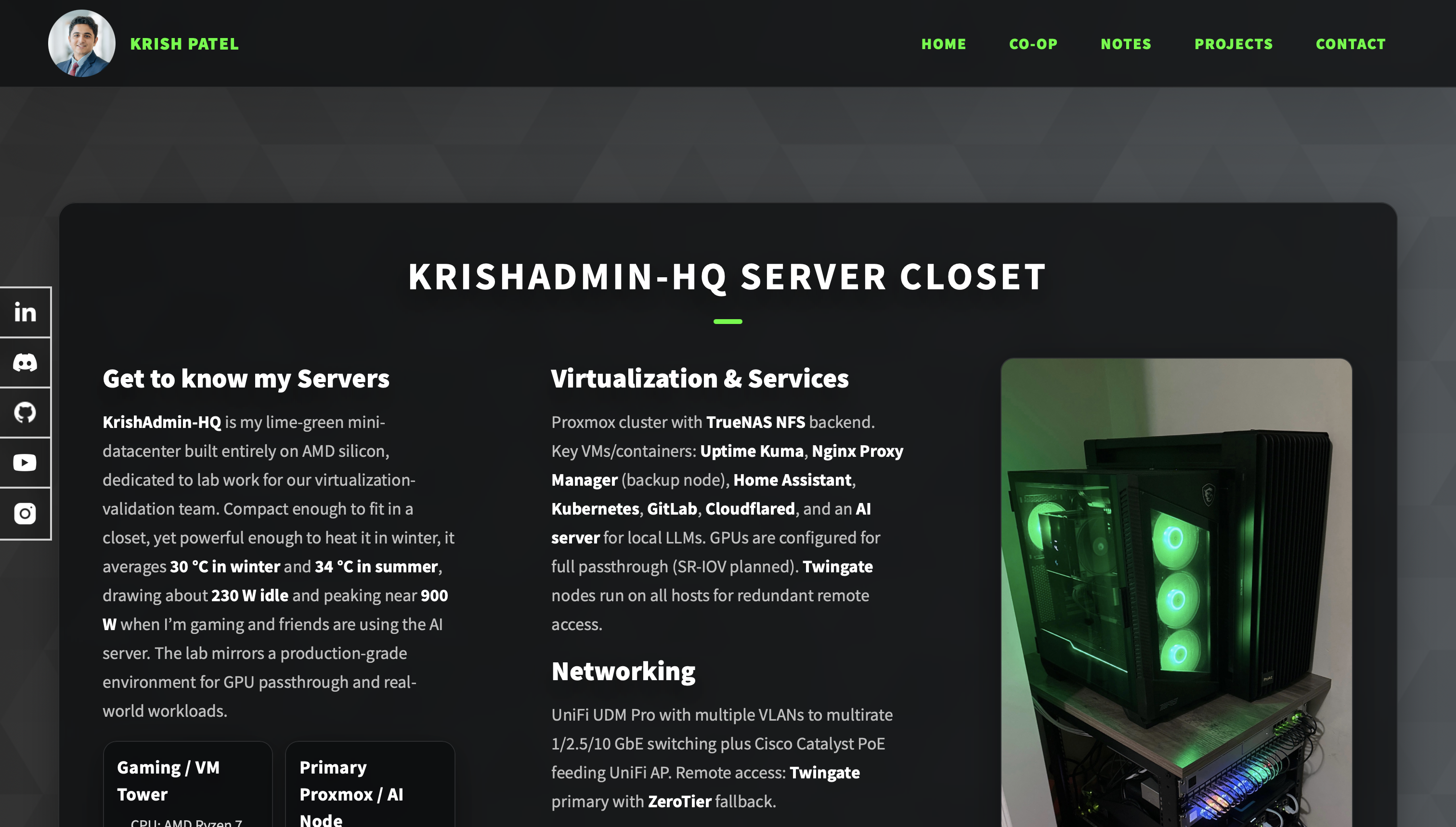Server UI Screenshot